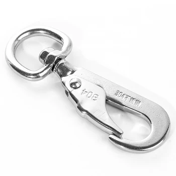 

1Pcs Multi-function Silver Swivel Eye Spring Hook Dog Pet Leashes Quick Hook Snap For Outdoor Hiking Camping Key Pet Accessories