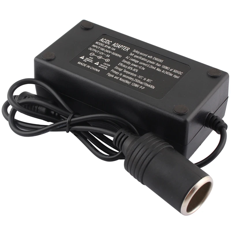 AC To Dc Adapter 12V Car Cigarette Lighter Adapter 110V 220V to 12V 2A 5A 6A 10A EU Power Supply Cigarette lighter Transformer 6