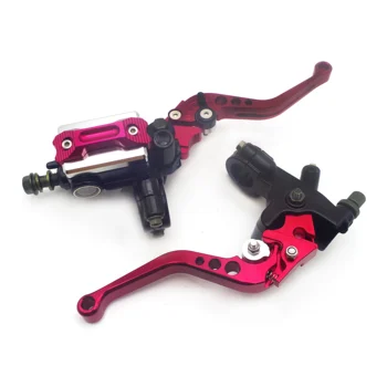 

22cm 7/8 Motorcycle Master Cylinder Levers Hydraulic Brake Pump Clutch Lever Reservoir For yamaha fzs 600 fazer er6n crf 250r