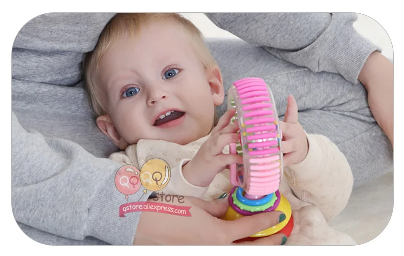 JOLLYBABY детский погремушка колесо обозрения триколор Мульти-сенсорный вращающийся стул 0-12 месяцев творческие обучающие игрушки для детей