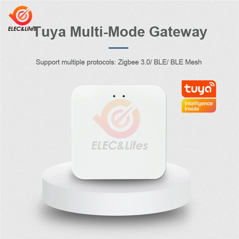 Tuya Gateway Zigbee Wifi Bluetooth Mesh Gateway Hub Smart Home Control Per Tuya Smart Life Alexa Google Home Intelligent Home Hu