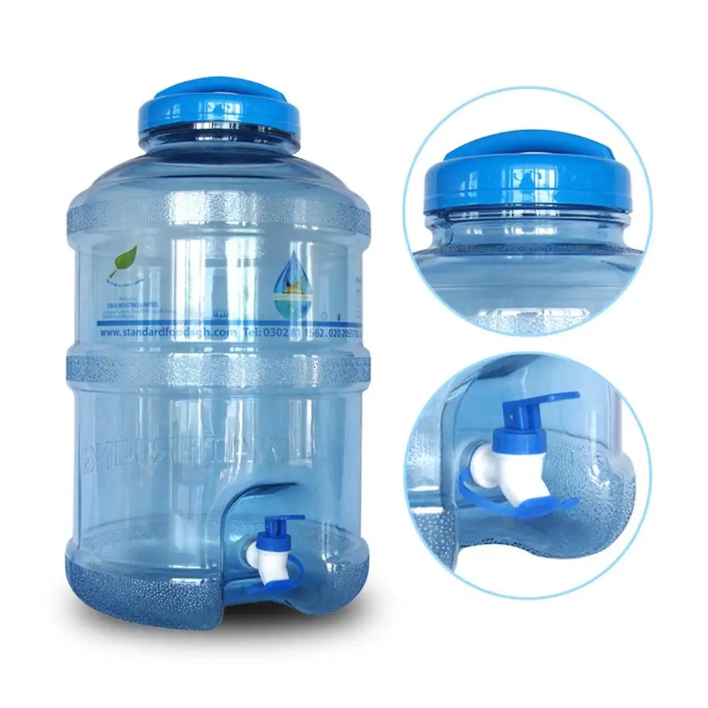 

18.9L Outdoor Portable Plastic Pure Water Bucket With Lid With Faucet Camping Bucket Car Faucet Mineral Water Barrel