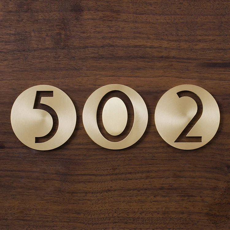 Современные/номер дома бронзовые цифры на двери гостиничных номеров, домов, квартир номер наружного адрес табличка номер латунь для умного дома адрес знак#0-9