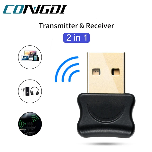 5.0 adattatore Bluetooth compatibile trasmettitore USB per Pc recettore Computer Laptop auricolare stampante Audio ricevitore Dongle dati 1