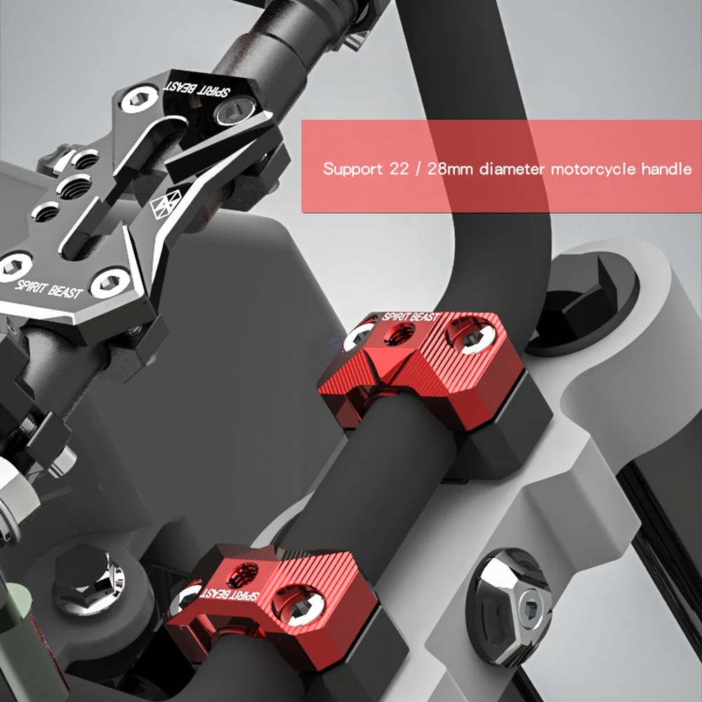 Дух зверя 22/28 мм на руль мотоцикла или Riser для Honda CRF1000L Африка Twin NC750X Yamaha Сузуки
