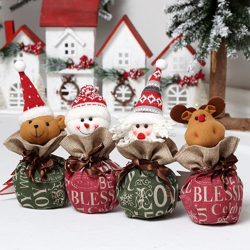 

Christmas gift bag cute packaging gift box creative non-woven christmas eve decoration portable gift bag apple bag christmas bag