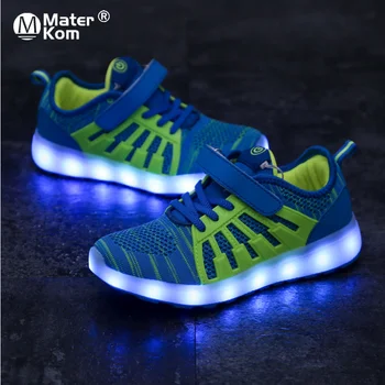 

Children's Casual Shoes Fashion Boys Girls Led LED Light Up Shoes Glowing with Light Kids Shoes USB Charging Luminous Sneakers