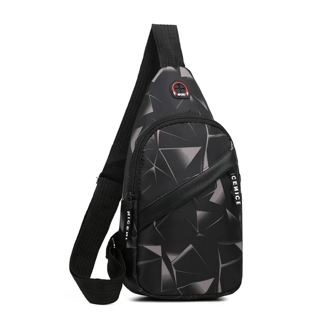Men Chest Bags Nylon Waist Packs Sling Bag Crossbody Outdoor Sport Shoulder Chest Daily Picnic Canvas Messenger Pack Bolsa 2