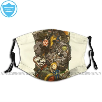 

Armor Mouth Face Mask Wasteland Cache Facial Mask Lovely for Adult Polyester with 2 Filters Mask