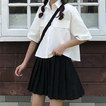 

2020 japanese school uniform sailor suit students school uniform Navy style Students clothes jk japanese seifuku bow skirt shirt