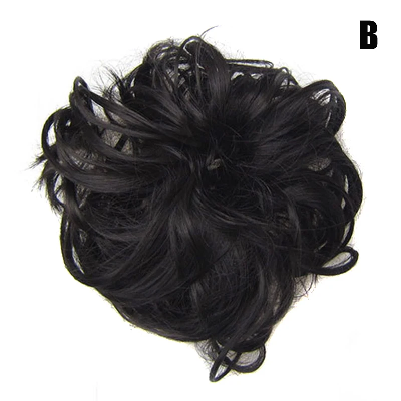 Грязный стиль пучок волос резинки парик легко носить вьющиеся волосы наращивание пучок SCI88 - Цвет: b