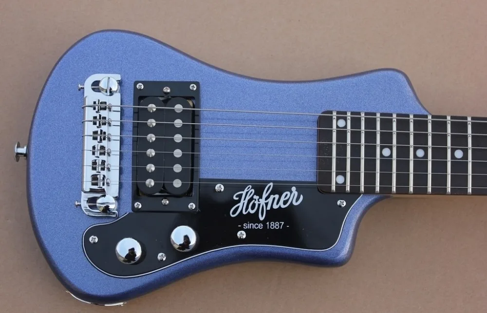 Завод+ BK/синий Hofner электрогитара мини Hofner путешествия легко взять гитара Hofner портативная гитара