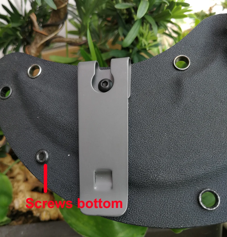 20mm *70mm Excellent quality Metal Spring Belt Holster Sheath Titanizing Clip kydex holster clips for 2 inch belt (gray color)