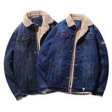 

Brand Denim Jacket Men Winter Windbreaker Warm Mens Jackets Outwear Jeans Coat Male Multi-pocket Cowboy Clothing Plus Size S-6XL