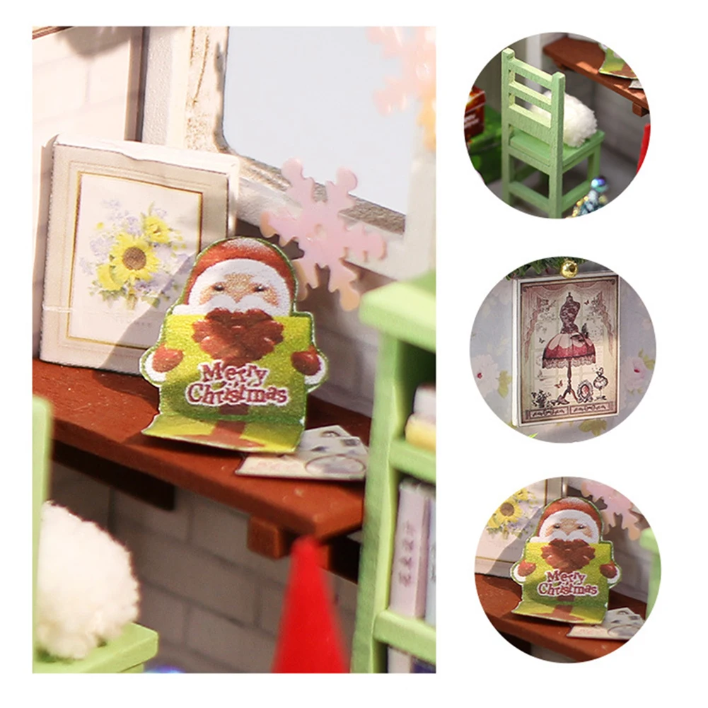 Кукольный дом мебель Diy Миниатюрный 3D Деревянный Miniaturas кукольный домик Модель игрушки для детей подарки на день рождения Каса дневник котенка