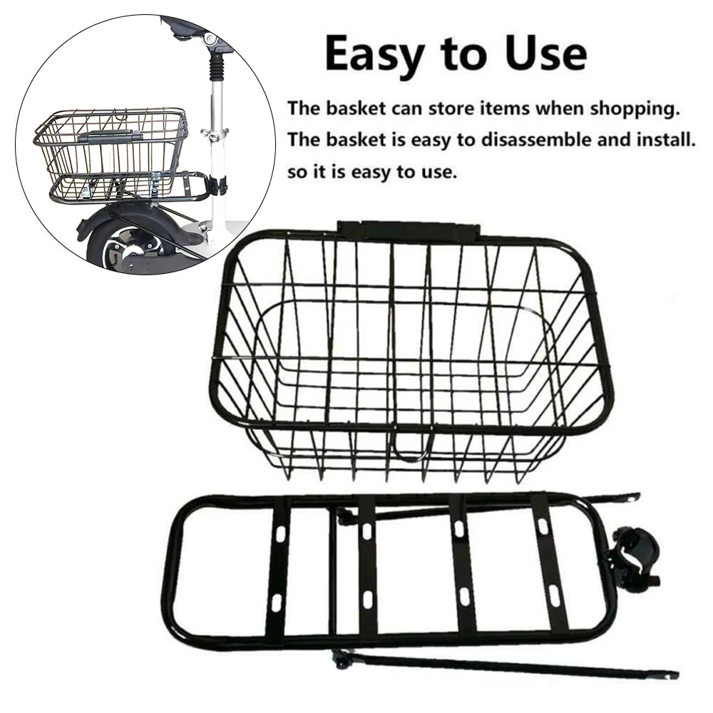 Большая емкость корзина для хранения заднего сиденья кронштейн для Xiaomi M365 электрический скутер легко снять и установить
