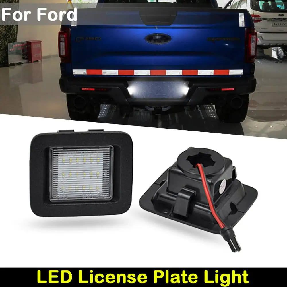 

Для Ford F150 2015-2017 Автомобильный задний белый светодиодный светильник номерного знака