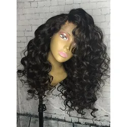 Clearance 100% Human Hair 360 Lace Wig Wave with Baby Hair & Bleached Knots 1B Color Can Ponytail for Women