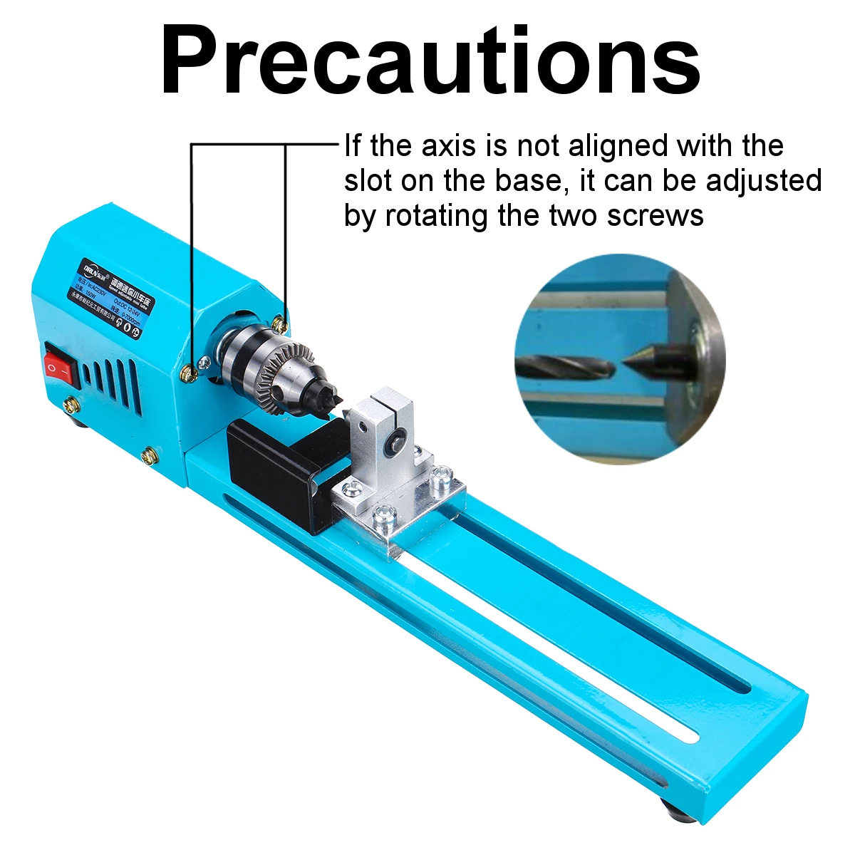 Токарный станок по дереву 7 уровней регулируемая скорость 150 Вт макс. 7000
