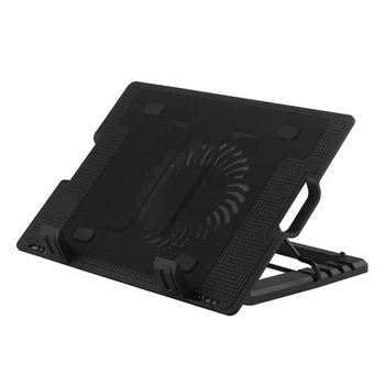 

HOT-15.6 Inch Gaming Laptop Cooler 5 Adjustable Heights Two USB Port Mute Laptop Cooling Pad Notebook Stand for Laptop