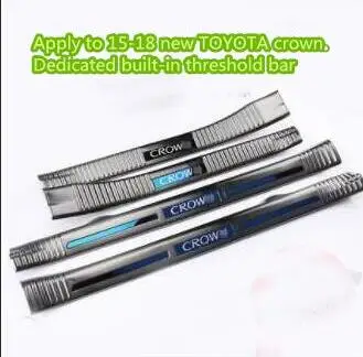 Подходит 15-18 для Тойота new crown threshold bar, 14 поколение новой диадема, добро пожаловать на шаг педали украшения - Цвет: Inside