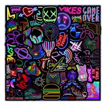 

Kids Stickers Neon Light Stickers Luminous Child Scrapbooking DIY Diary Stickers Unrepeated Patterns Graffiti Stickers