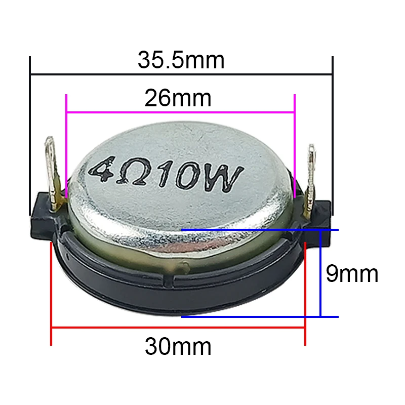 GHXAMP 1 дюйм твитер динамик блок 4ohm 10 Вт купольная шелковая пленка Неодимовый 30 мм