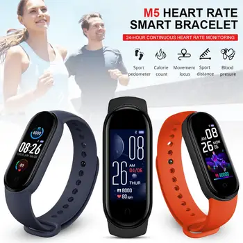 

Smart Bracelet Fitness Tracker Health Waterproof Smart Watch Band 5 Bluetooth Watch Wristband Heart Rate Blood Pressure