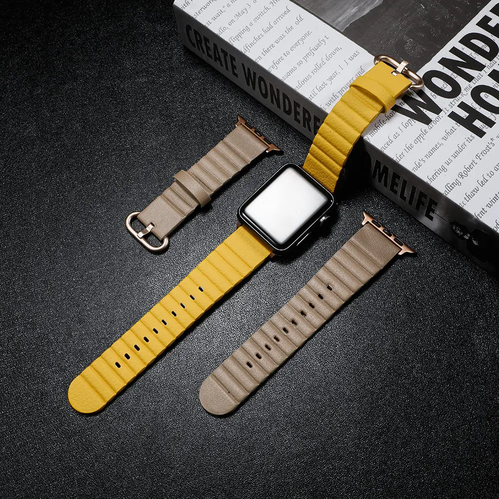 Кожаный ремешок для apple watch 44 мм 40 мм iwatch 42 мм 38 мм apple watch 5 4 3 кожаный ремешок для часов браслет