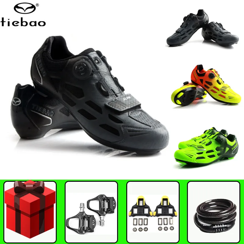 

TIEBAO Road Cycling Shoes Sapatilha Ciclismo Professional Men Sneakers Women Bike Athletic Racing Bicycle Training Sports Shoes