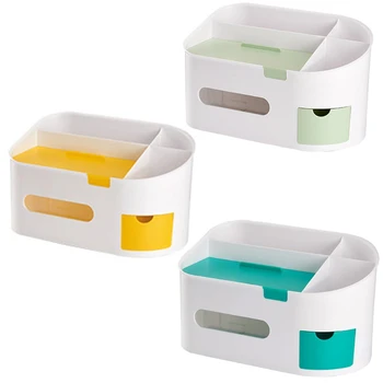 

Waterproof Roll Toilet Paper Holder Tissue Box Multifunctional Desktop Organizer