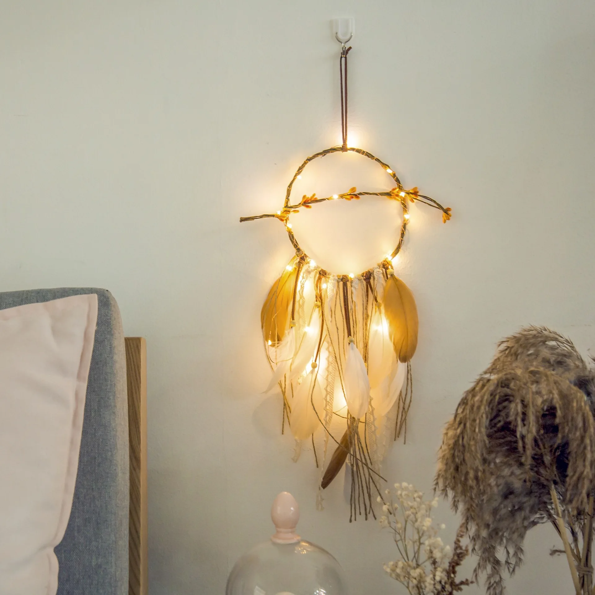 Dream Net Diy Светодиодная лампа сеть Ins известная девушка комната спальня маленькая