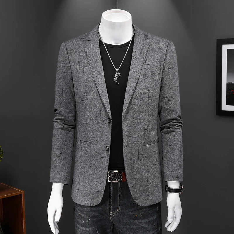 New Mens Blazer Fashion Men Leisure Suits High Quality Business Casual
