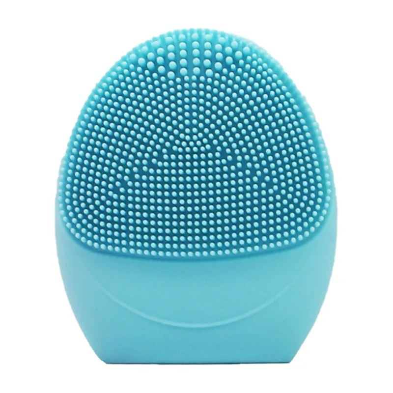 High Quality Facial Cleansing Brush Sonic Vibration Face Cleaner Silicone Deep Pore Cleaning Electric Waterproof Massage Soft - Цвет: Розовый