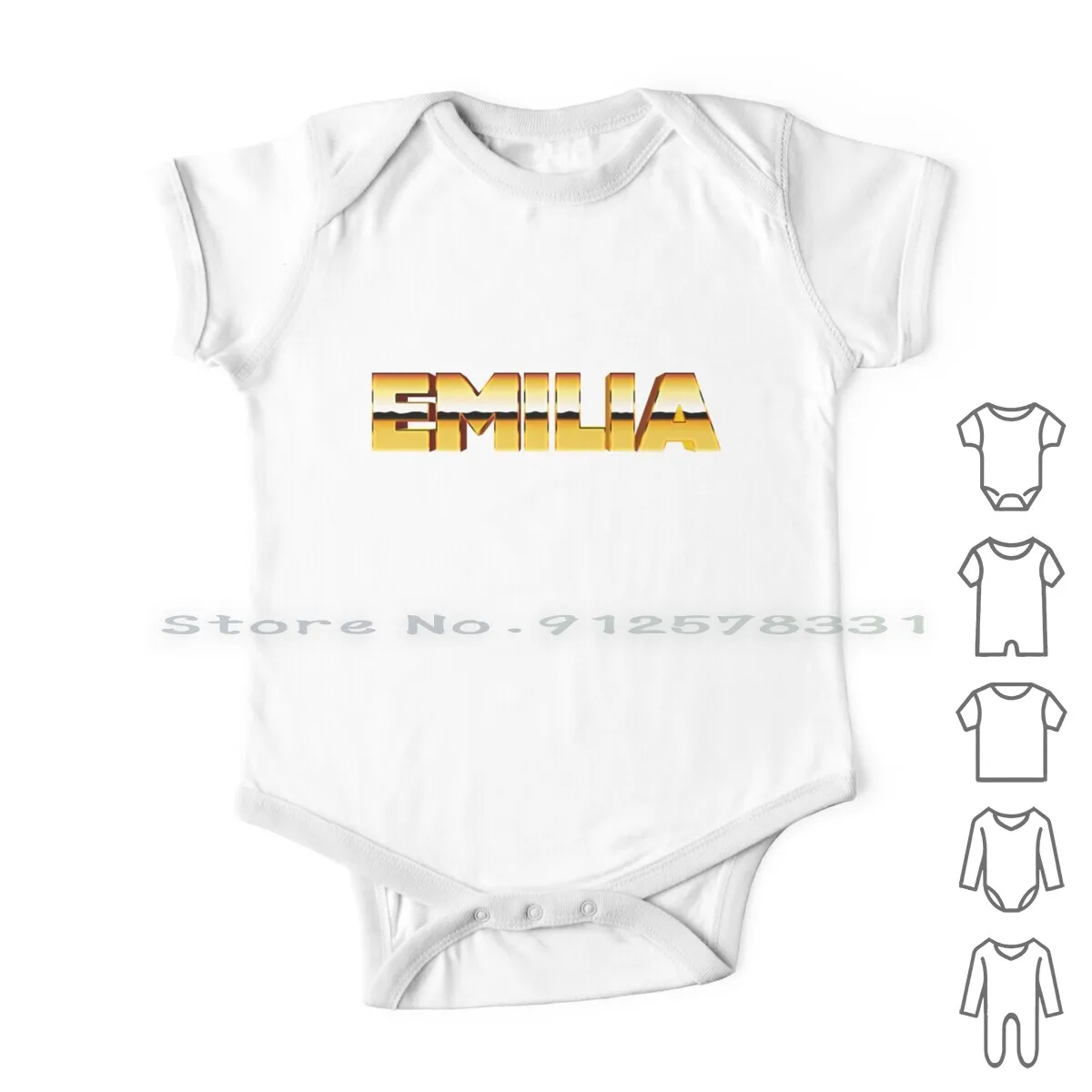 

First Name Emilia Newborn Baby Clothes Rompers Cotton Jumpsuits Emilia Girls Boy Girl Names For Babies Popular Childrens Names