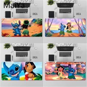 

Maiya Top Quality Cartoon Cute Lilo and Stitch gamer play mats Mousepad Free Shipping Large Mouse Pad Keyboards Mat
