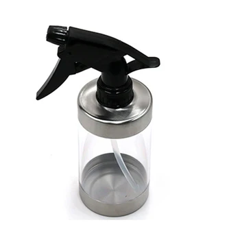 

Stainless Steel Spray Bottle, Oil Mist Sprayers with Black Trigger for Cleaning Solutions, Gardening, Cooking