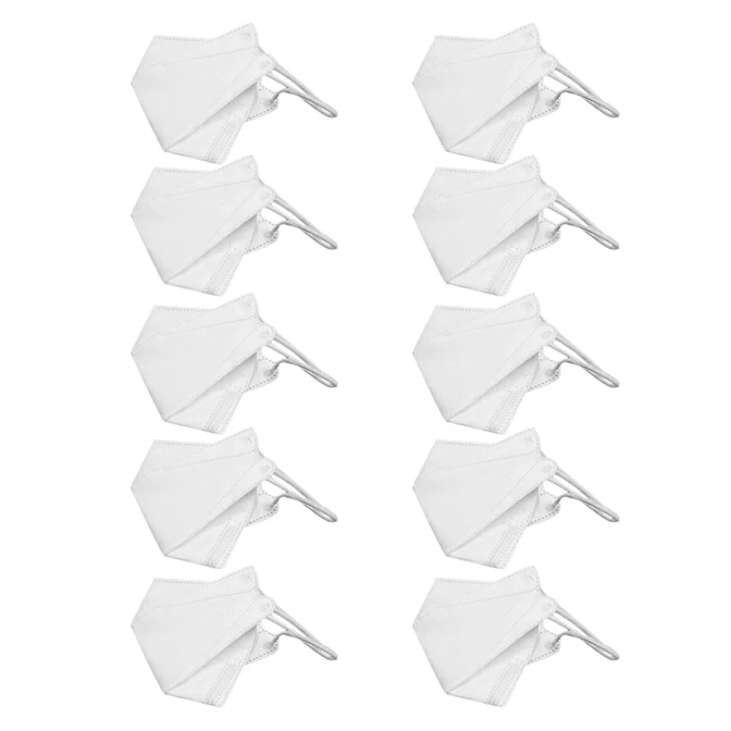 

Mouth Mask KF94 Face Mask 94% Filtration Mouth Adaptable Nose Bar 3-Layer Protective Face Mask Fabric