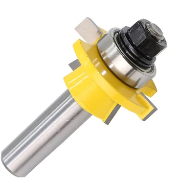 

2Pcs Bevel Rail and Stile Glue Joint Router Bit Alloy Flush Trim Router Bits for Cabinet Door 1/2 Inch Machine Tools Accessories