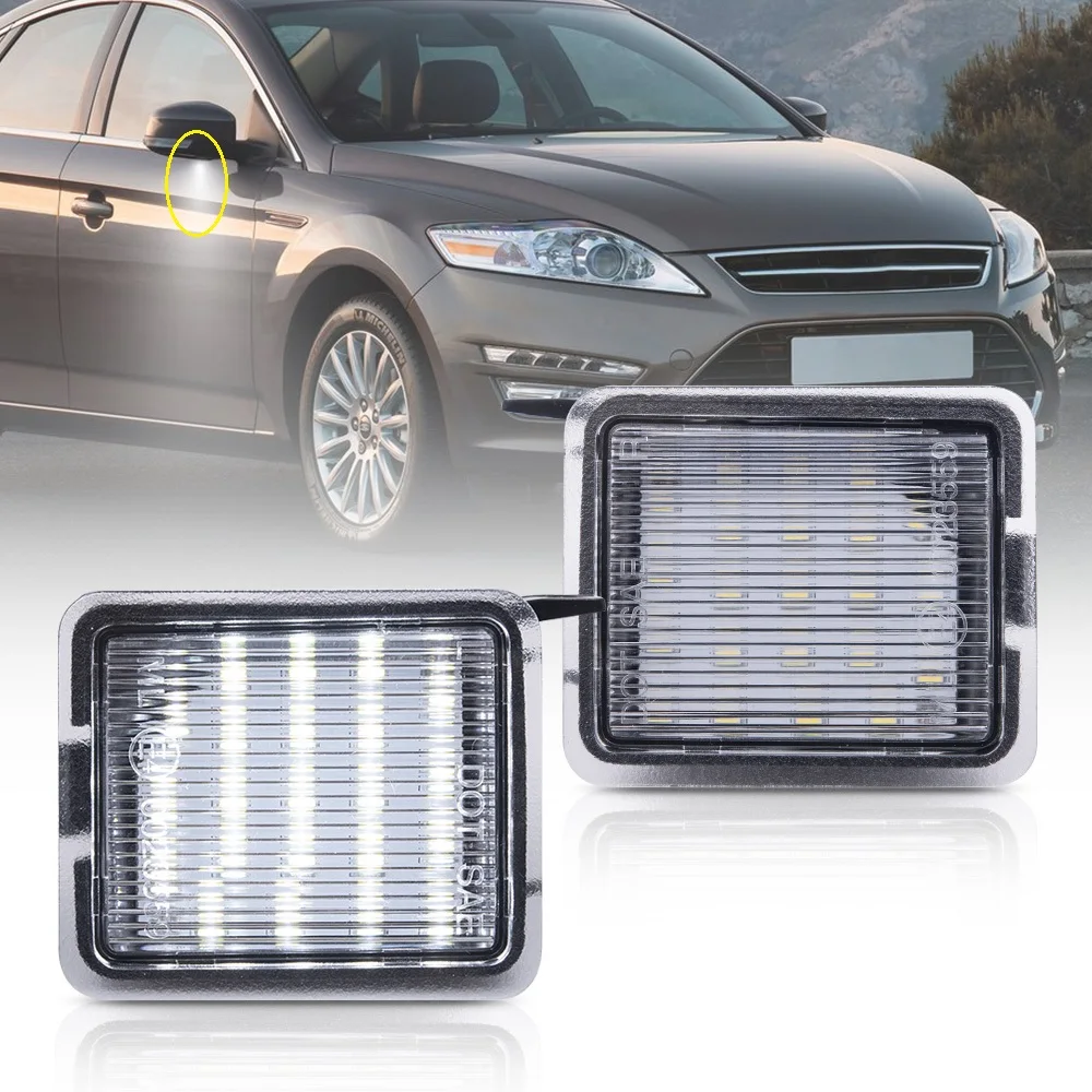 Светодиодный передний под боковое зеркало Puddle светильник для Ford Mondeo MK4 MK5 07-14 Focus