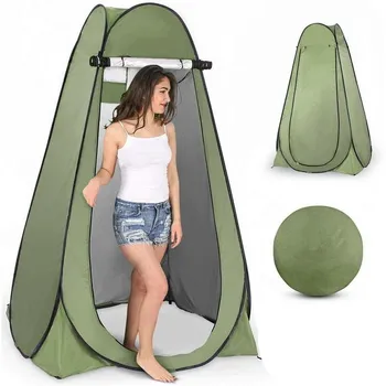 

Portable Up Tent Outdoor Camping Toilet Shower Instant Changing Privacy Room High Strength Steel Wire Construction Tent
