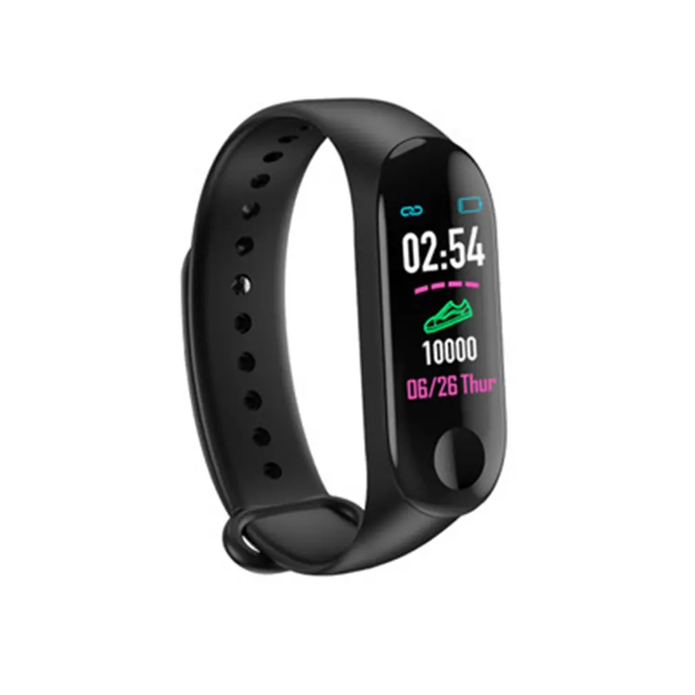 Mi Band 3 Смарт-браслет спортивные часы экран упражнения сердечного ритма кровяное