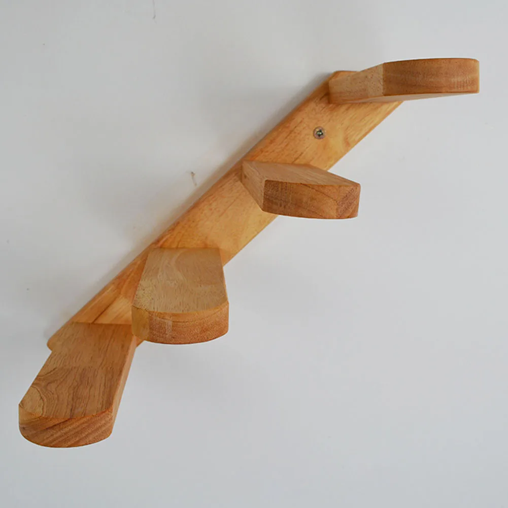Трамплин ступенька лестница из цельного дерева настенное крепление кошка игрушка домашнее окно стабильная простая установка лестница для животных скалолазание подарки котенок