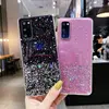 Paillettes Étoiles Étui de Téléphone Pour Samsung A72 A52 A32 A02S A12 A42 5G Mignon Dégradé Clair Housse Pour Galaxy M31S M51 A71 A51 A21S A31 ► Photo 1/6