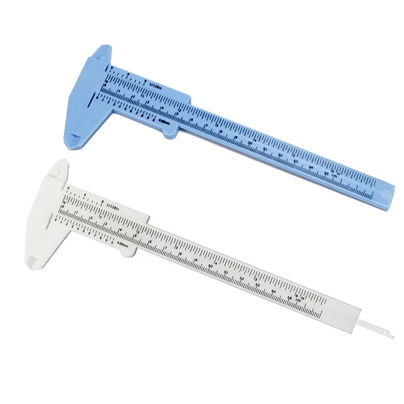 

Plastic Vernier Caliper Micrometer Guage Daily Tool 150mm White Mini Plastic Vernier Caliper Gauge Sliding Measure Tool Ruler