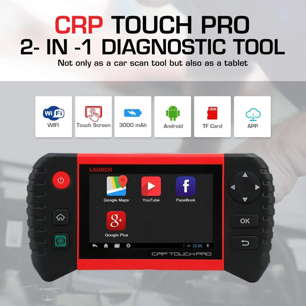 Launch Creader CRP Touch Pro 5 obd2 сканер диагностический инструмент полная система WiFi