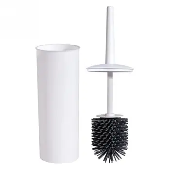 

Stainless Steel Long Handle Home Bathroom Cleaning Quickly Drying Toilet Brush Set Soft Bristle Accessories With Holder Lavatory
