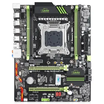 

X79 PLUS Motherboard X79 For Intel LGA 2011 E5 2660V2 2680V2 DDR3 1333/1600/1866MHz 64GB M.2 PCI-E NVME ATX Mainboard