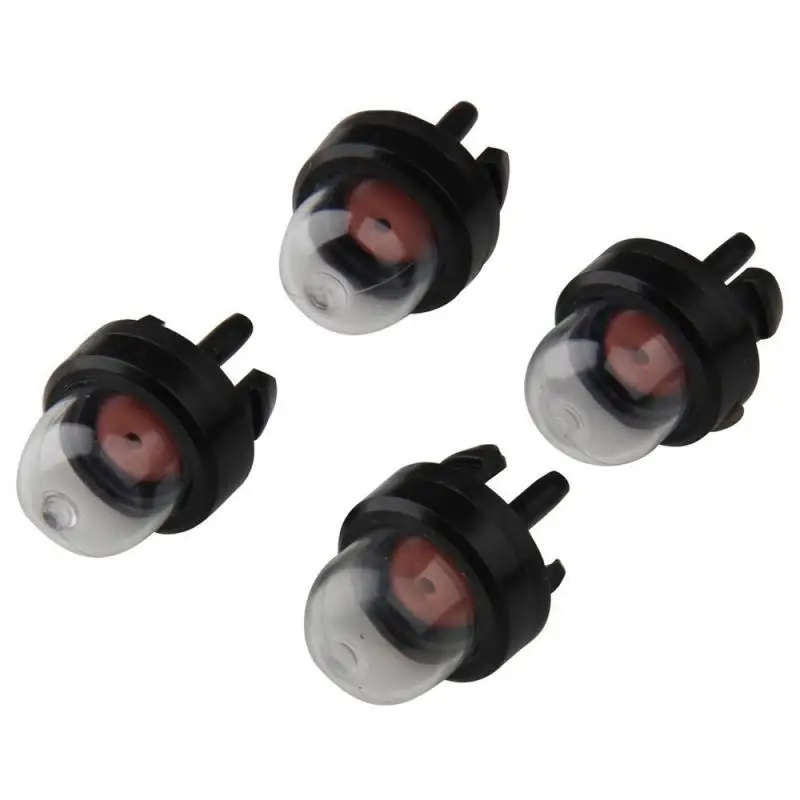 4 Pcs Carburetor Oil Bubble Petrol Snap In Primer Fuel Bulb Pump Kit For Stihl Ryobi Walbro Husqvarna Chainsaws Trimmer Clear