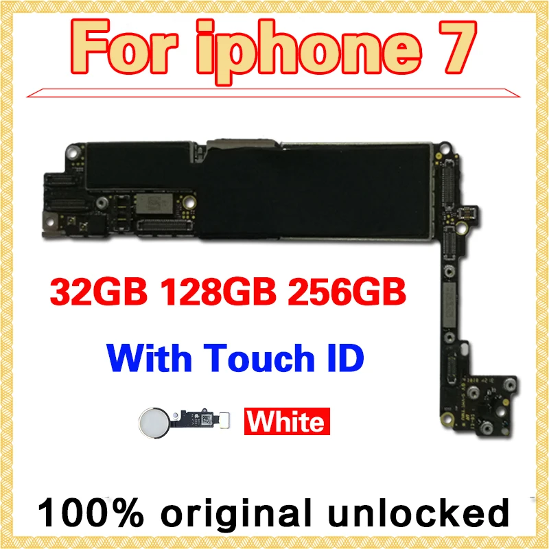 С отпечатком пальца для iPhone 7 материнская плата оригинальная разблокированная